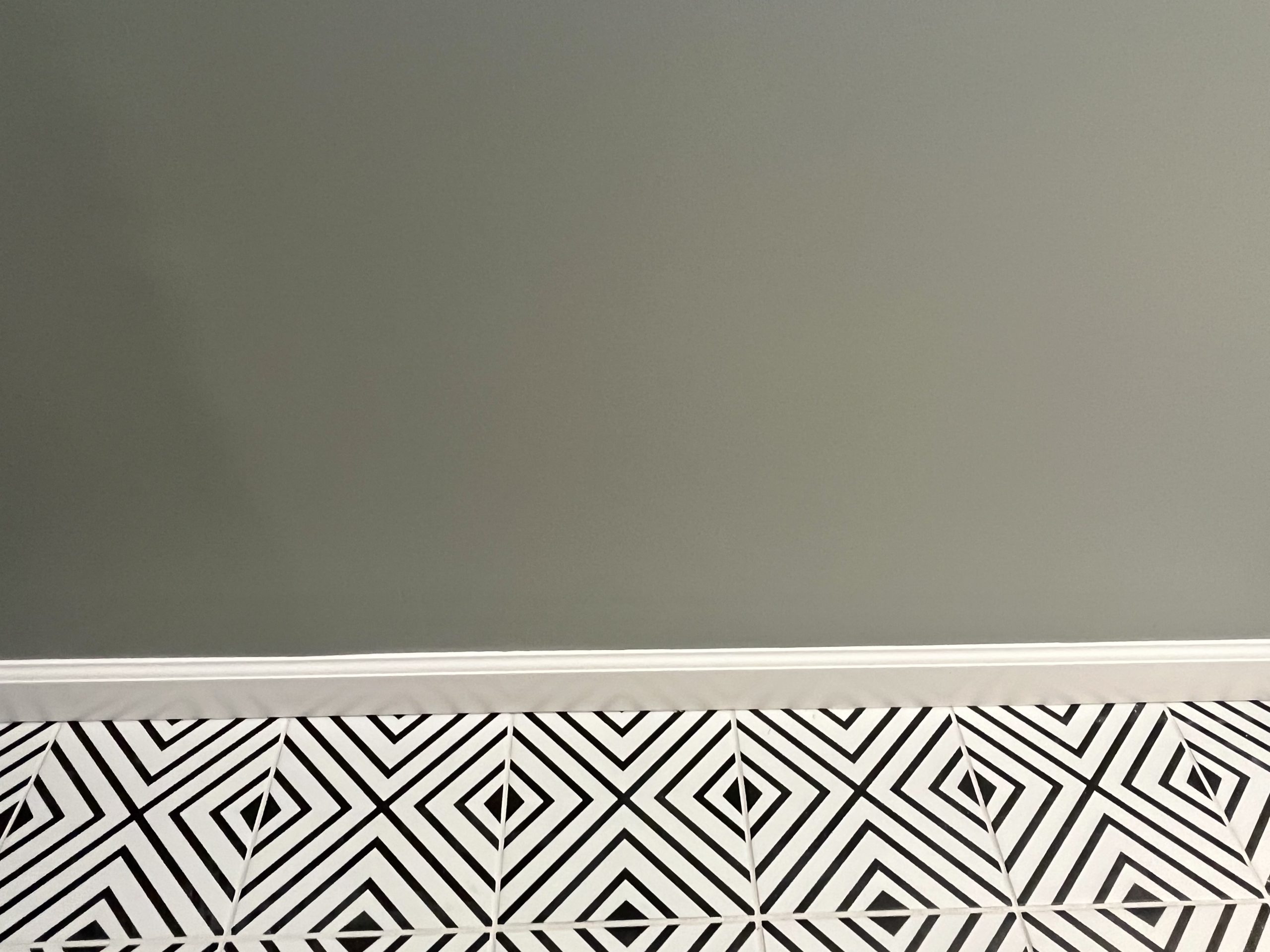 Tile, paint, and trim