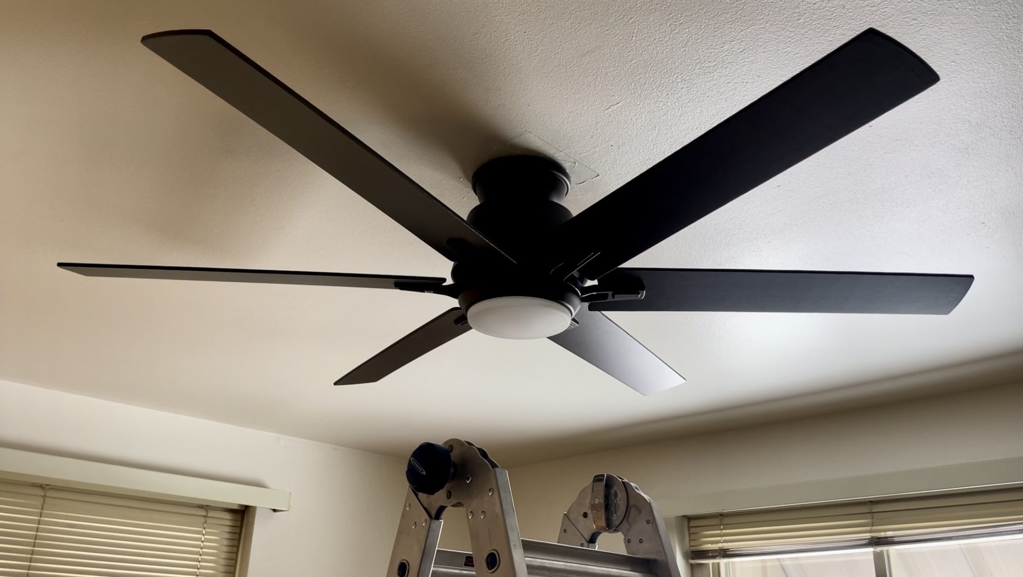 Ceiling fan installed