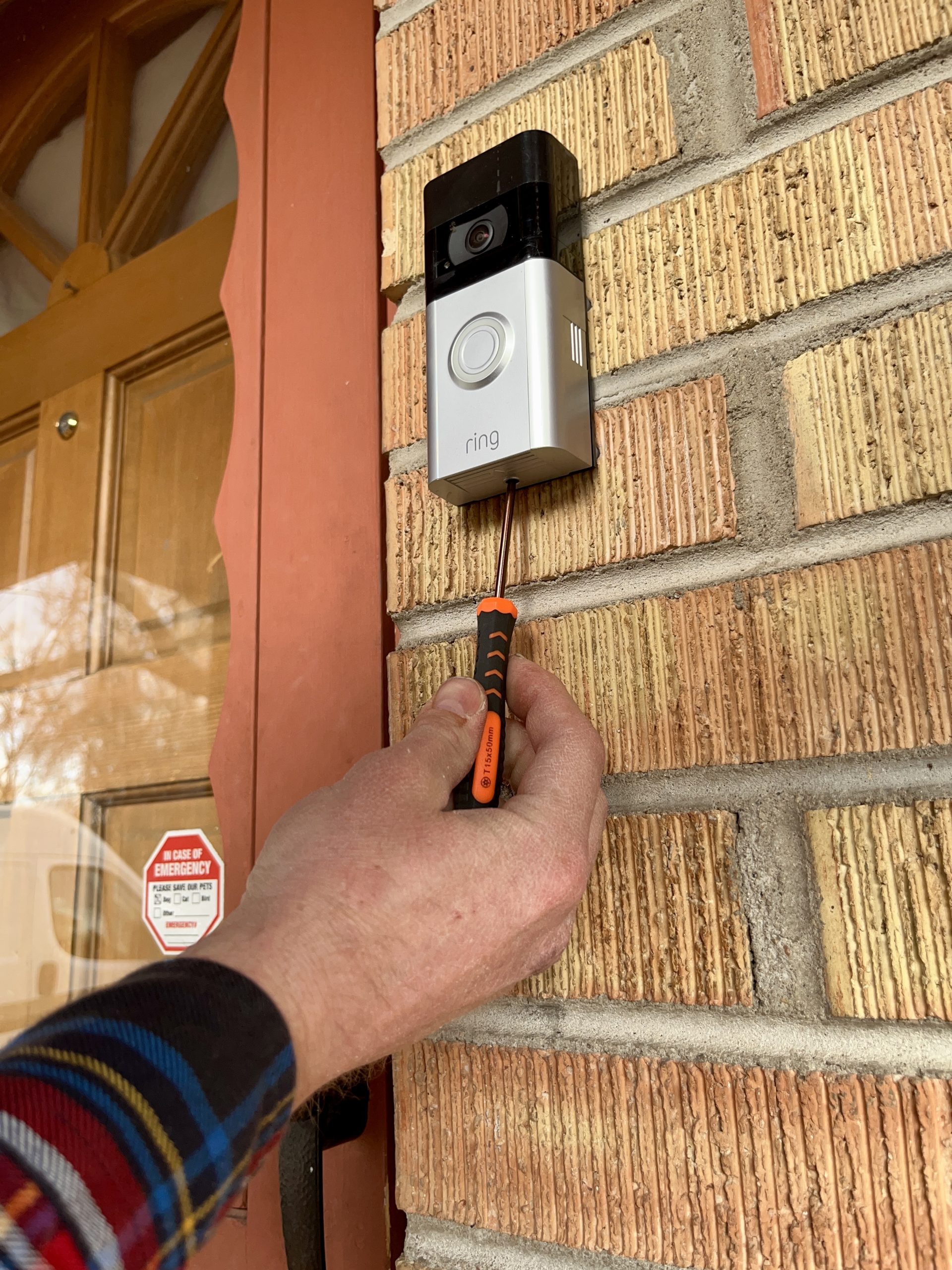 Ring doorbell installed